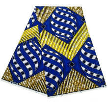 high quality African ethnic style Custom design wax print 100% polyester fabric for dress